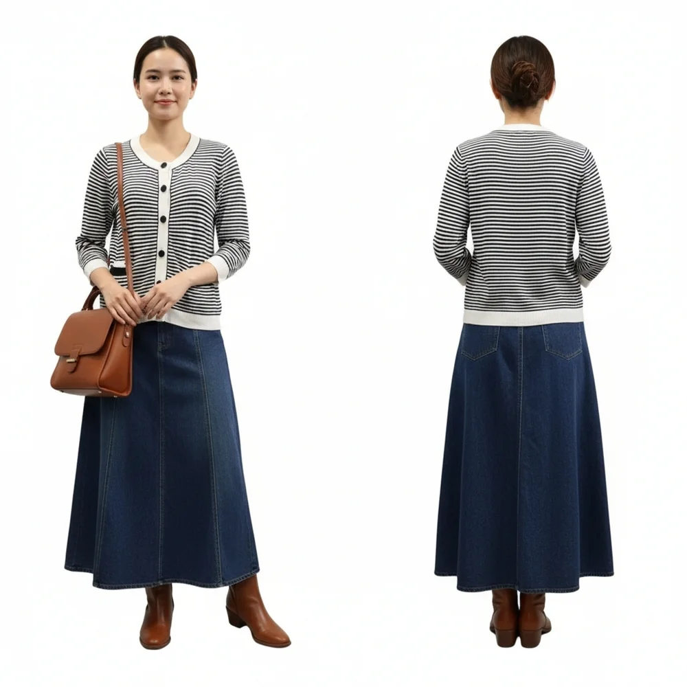 Sandro Cotton/Cashmere Blend Three-Quarter Sleeve Cardigan Size 6-8 - Picture 3 of 9